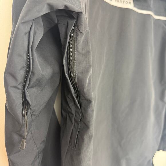 Burton Mens Frostner Dryride 2L Logo True Black Pullover Anorak Small WORN TWICE - Picture 8 of 11